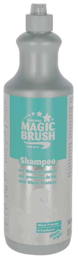 Shampoing cheval MagicBrush aux protéines de blé et panthénol, 1 L