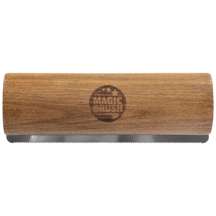 Brosse de mue MagicBrush Fellboy à dents métalliques, manche en bois