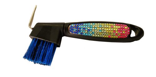 Cure-pied à strass avec crochet métal et brosse