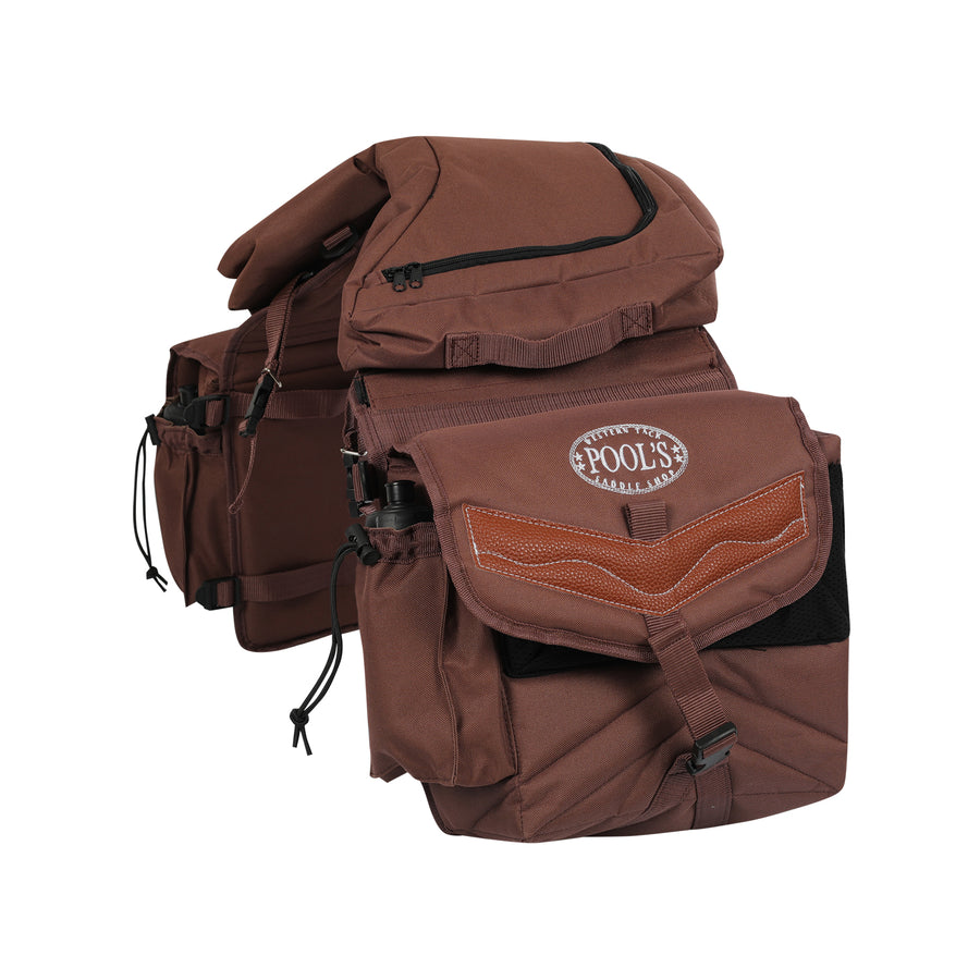 Sacoche western Pool's deluxe 3 poches, matière imperméable