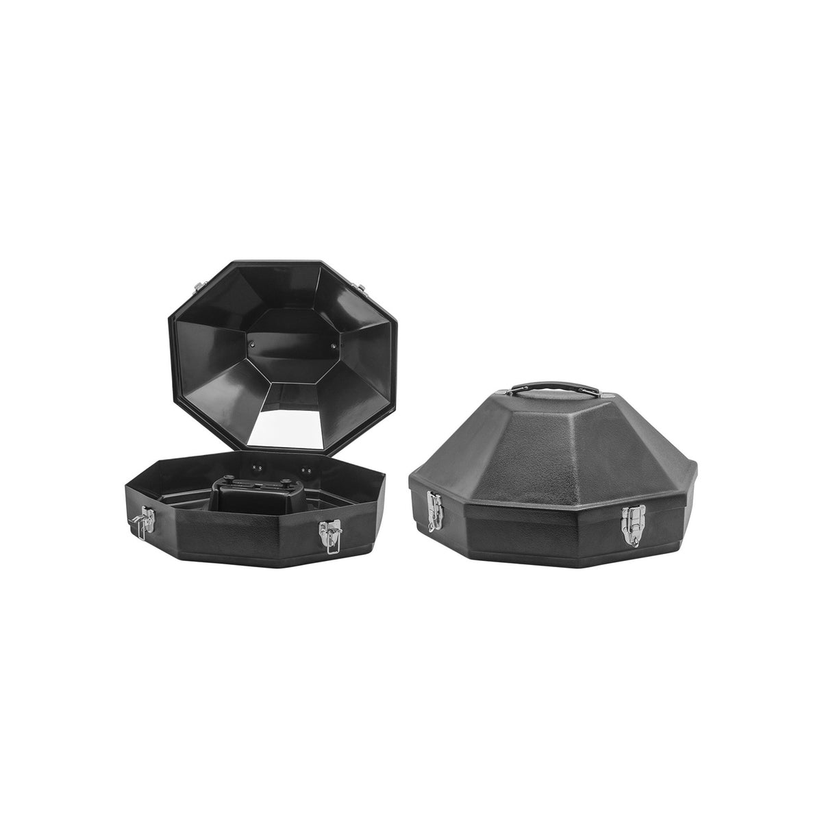 Boîte à chapeau western Pool's en plastique rigide octogonale