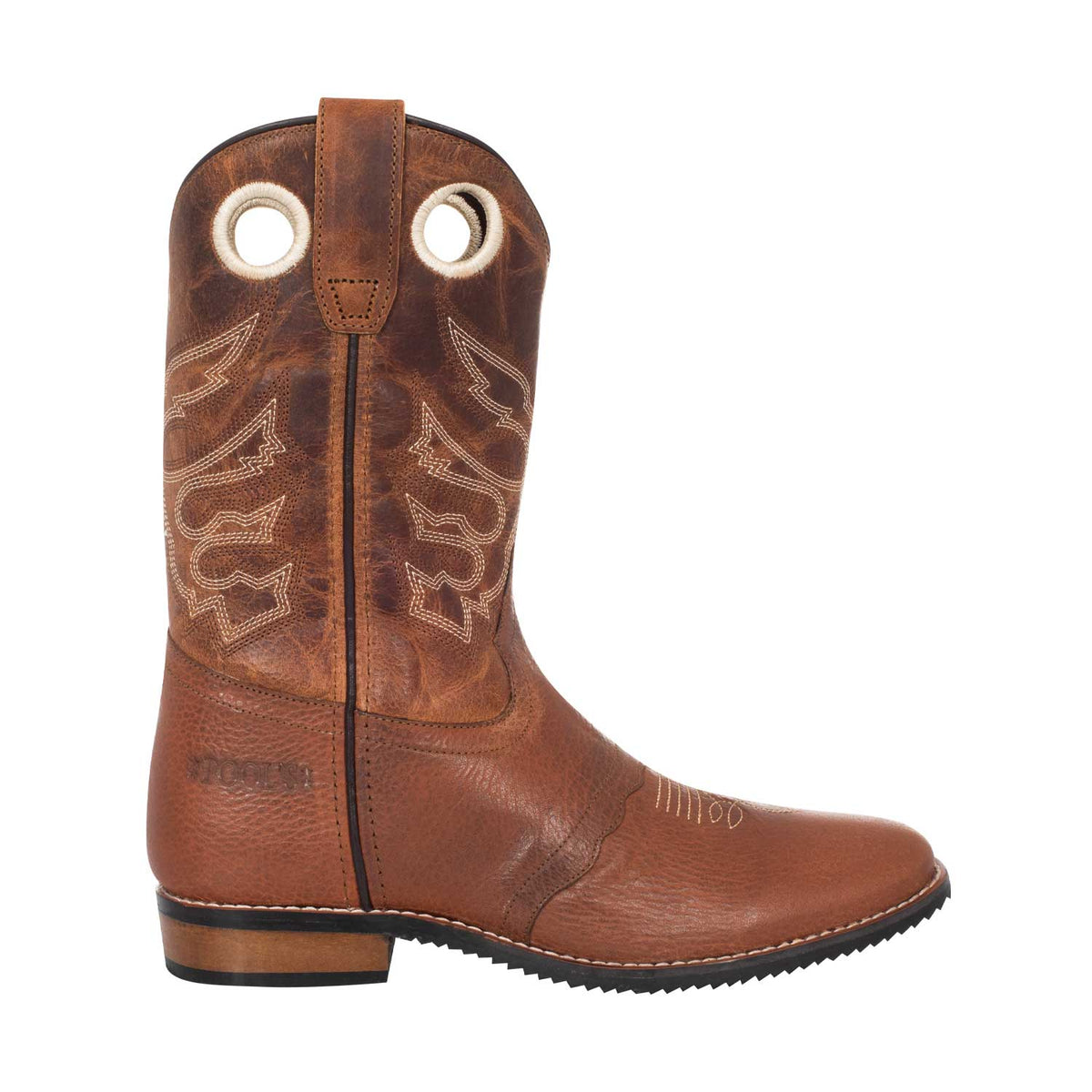 Bottes western fille et femme modèle California, veau pleine fleur brodé