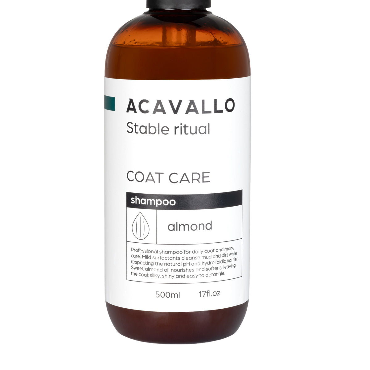 Shampoing cheval Acavallo à l'huile d'amande douce, 500 ml