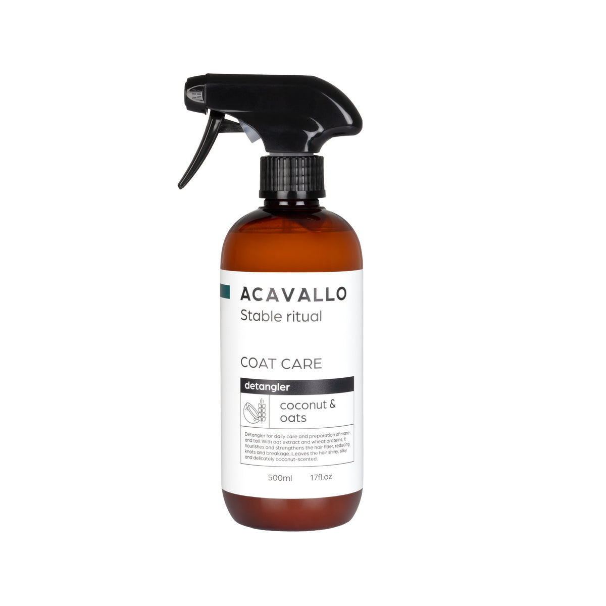 Démêlant Acavallo coco, avoine et biotine pour crinière, 500 ml