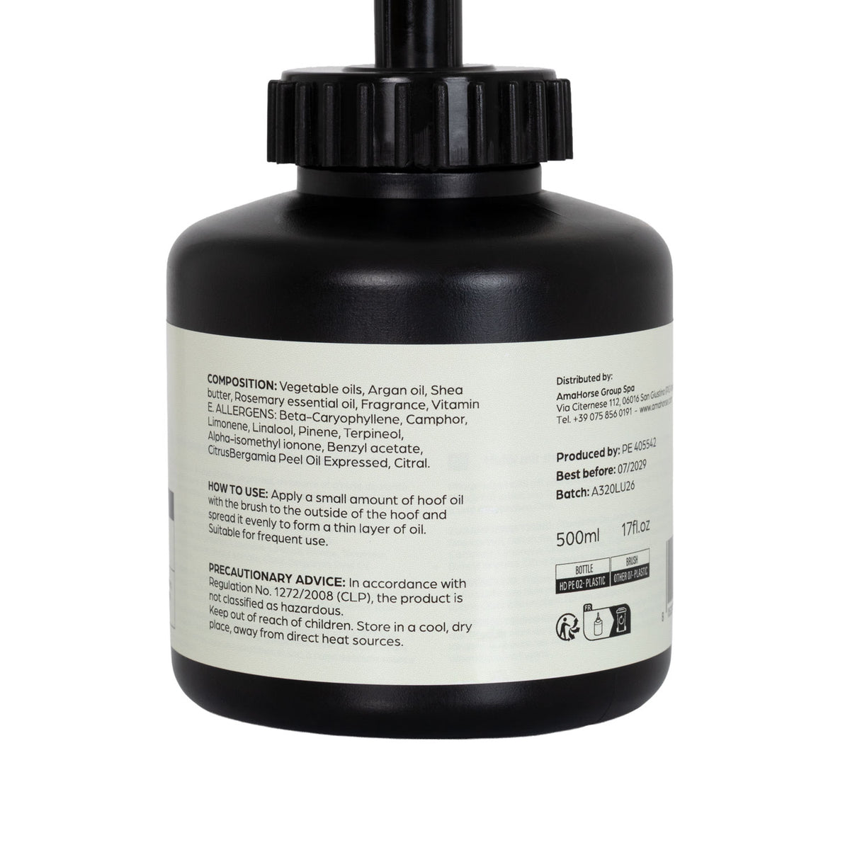 Huile pour sabots Acavallo 500 ml, argan, amande ou karité