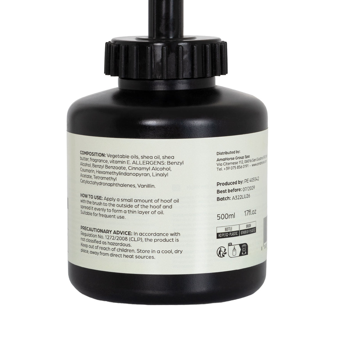 Huile pour sabots Acavallo 500 ml, argan, amande ou karité