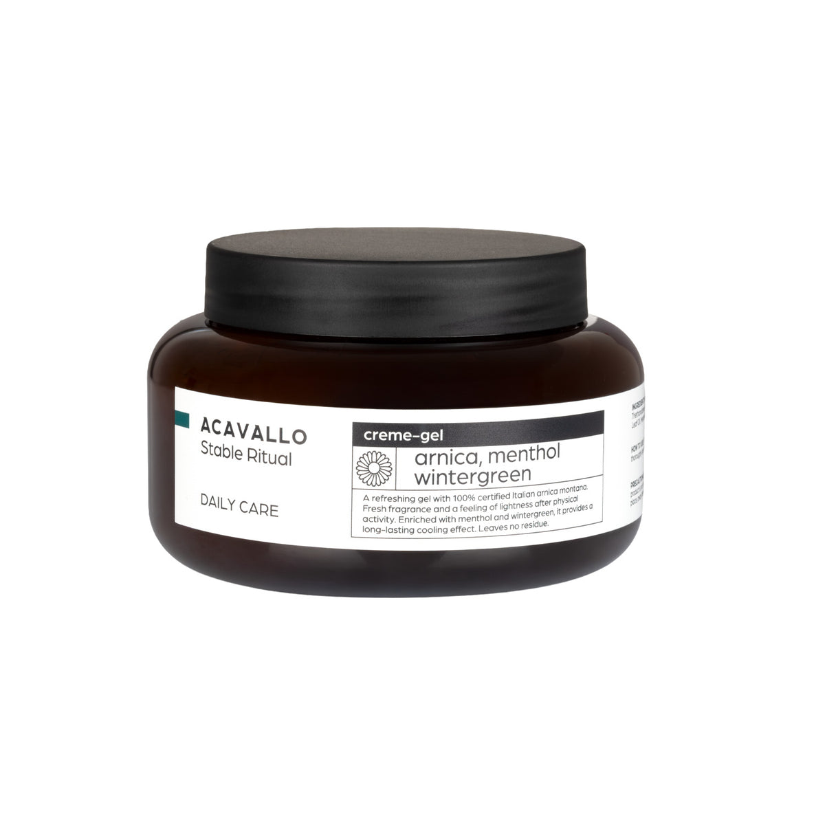 Gel rafraîchissant Acavallo Arnica 90 au menthol et wintergreen, 500 ml