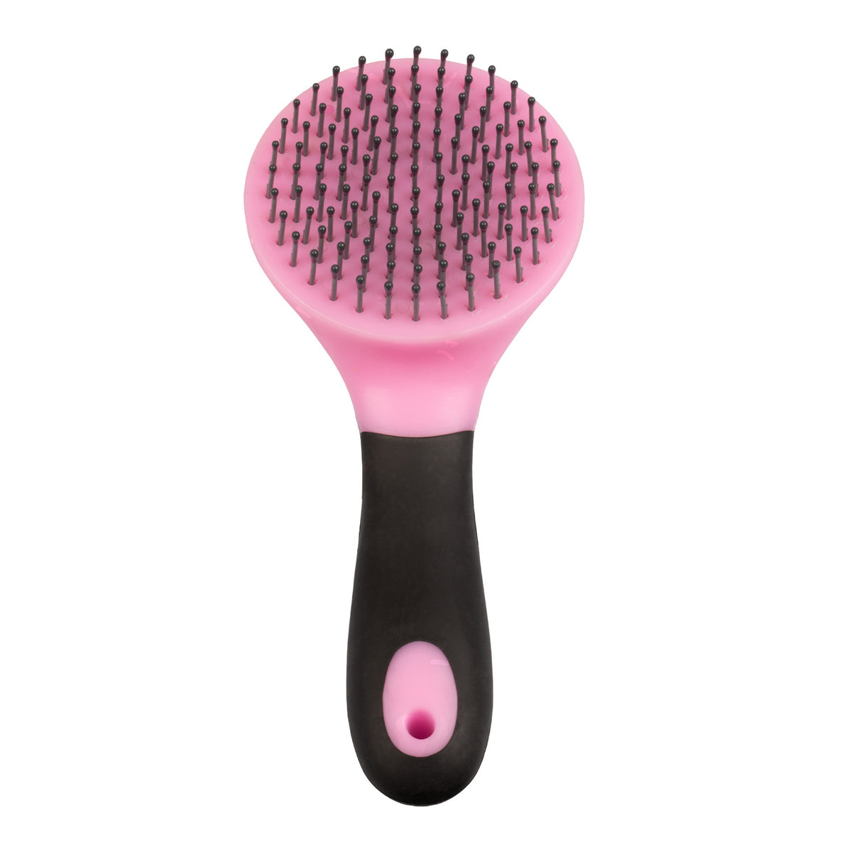 Brosse ronde crinière et queue avec manche, 5 coloris