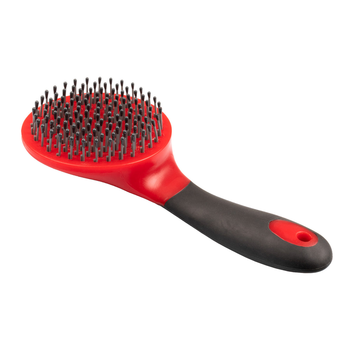 Brosse ronde crinière et queue avec manche, 5 coloris