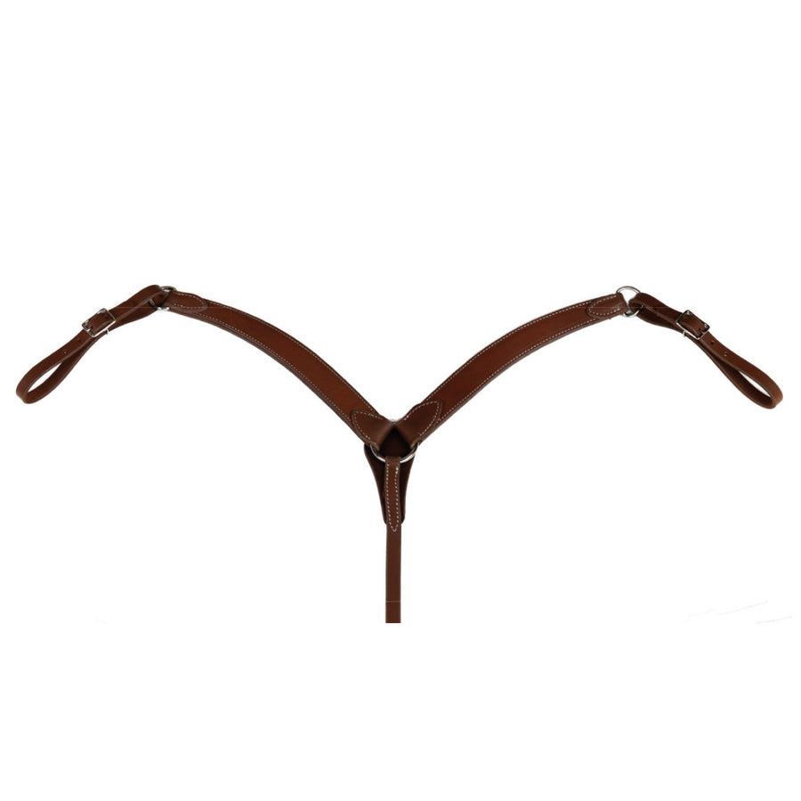 Collier de chasse western Berlin Custom Leather Ranch Brand, forme contour