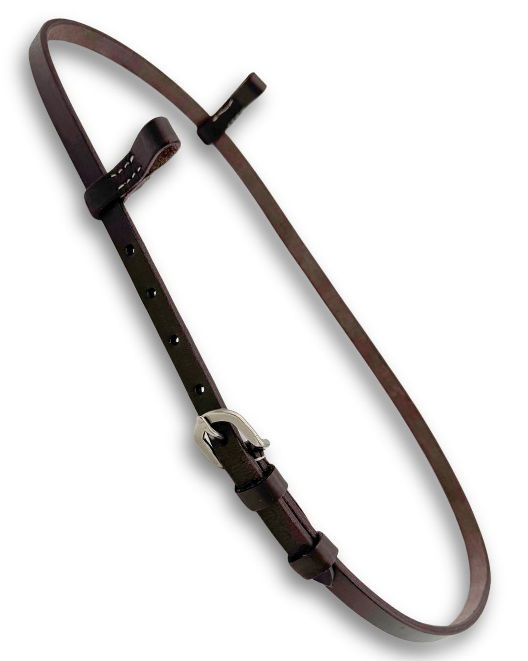 Sous-gorge amovible en cuir pour bridon western, 4 coloris
