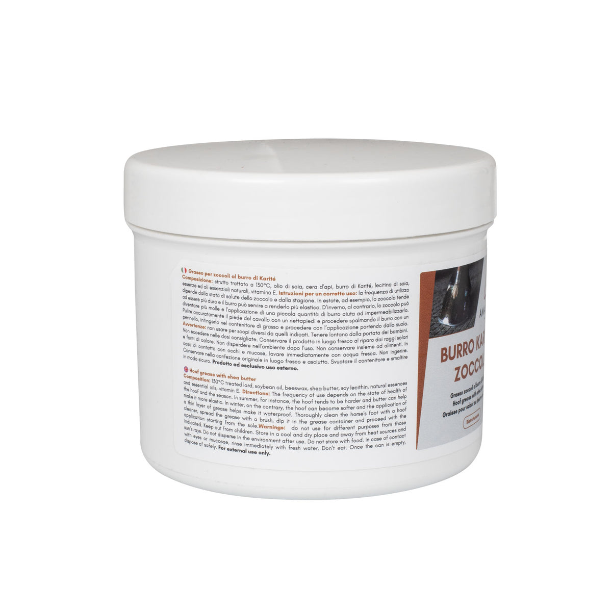 Graisse pour sabots AmaHorse au beurre de karité, 500 g ou 1 kg