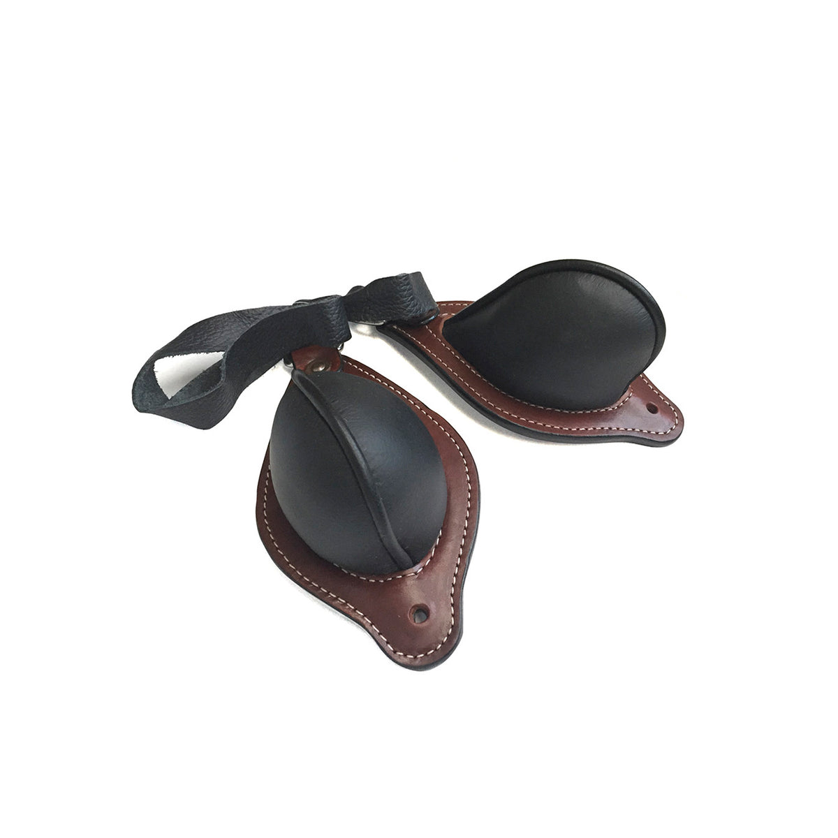 Bucking rolls Lakota en cuir pour selle western, paire