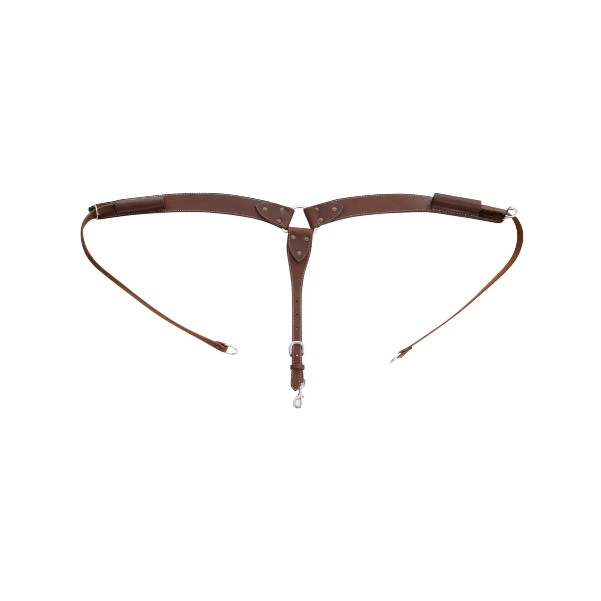 Collier de chasse buckaroo Pool's en cuir lisse formé