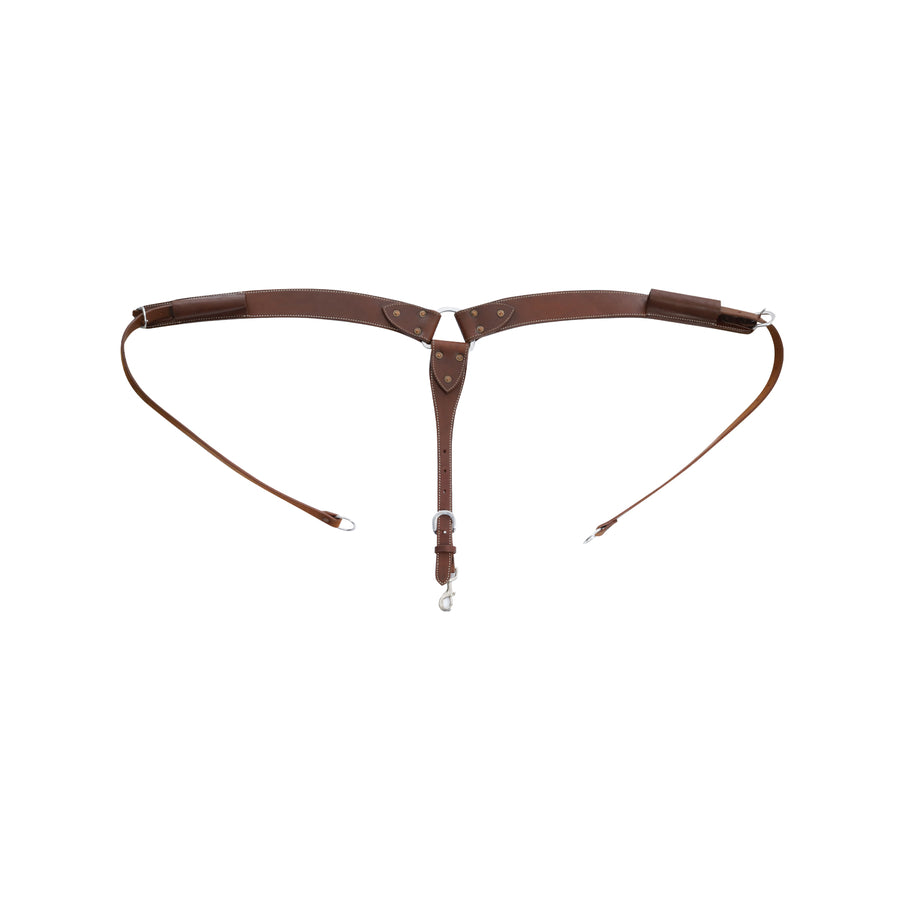 Collier de chasse buckaroo Pool's en cuir lisse formé