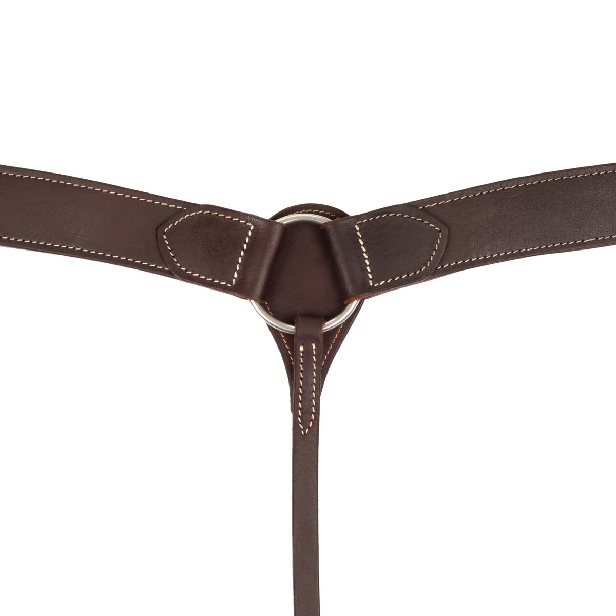 Collier de chasse western Lakota en cuir lisse, boucles inox