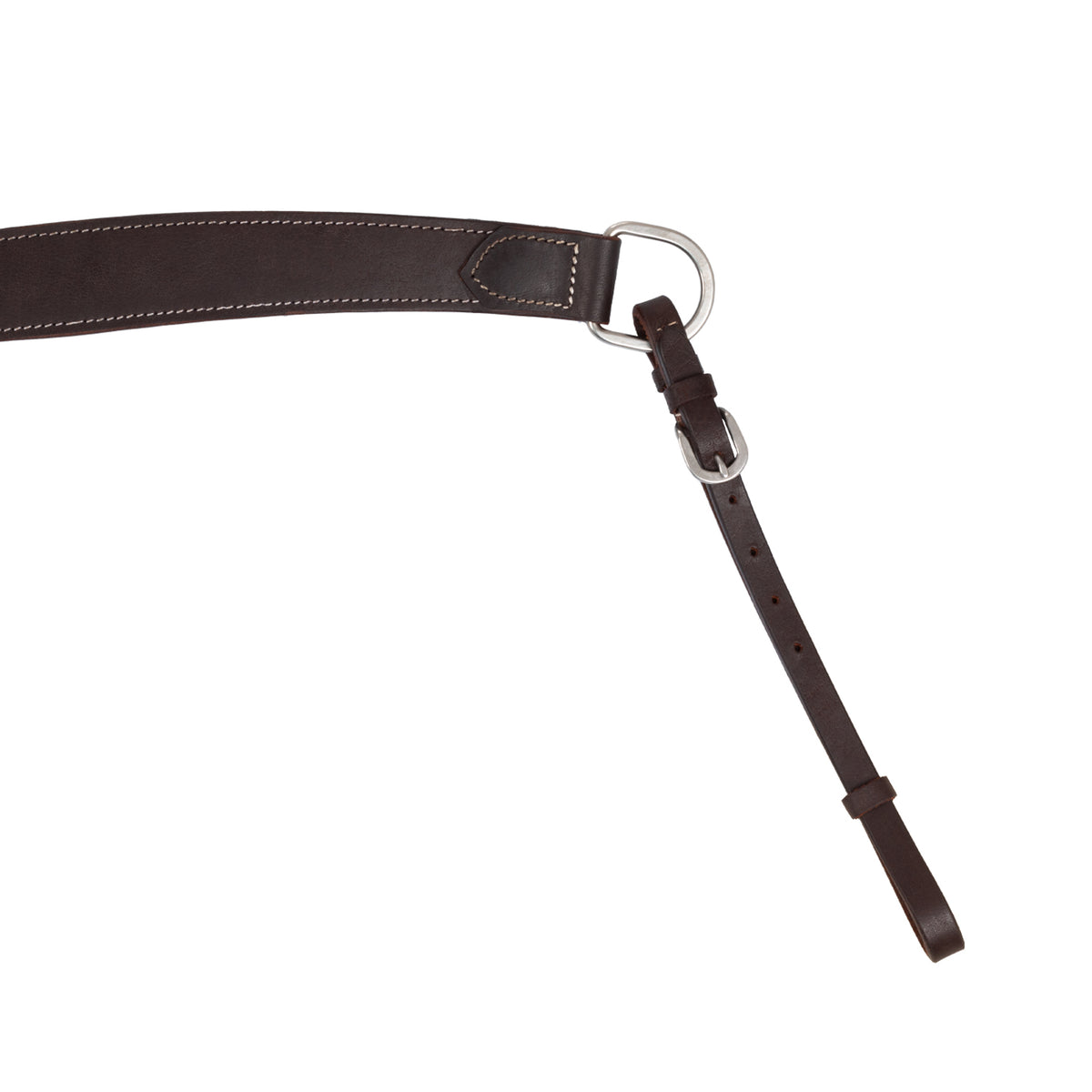 Collier de chasse western Lakota en cuir lisse, boucles inox