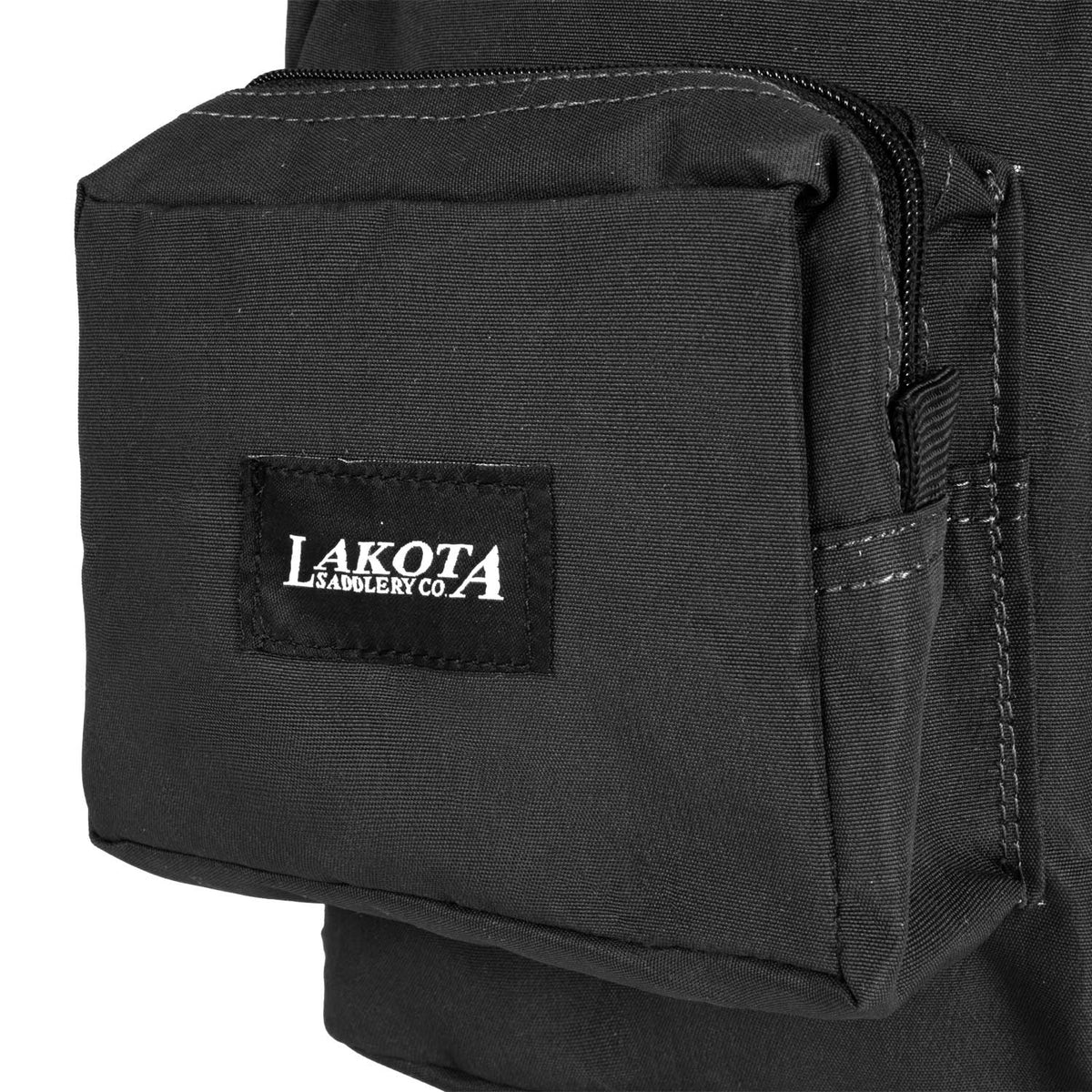 Sacoche de pommeau Lakota Trail Horn, compartiments zippés