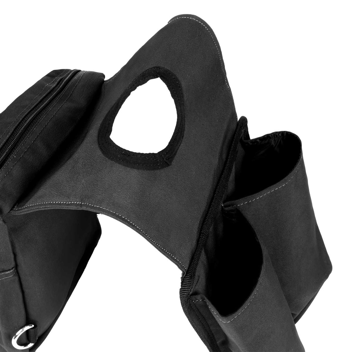 Sacoche de pommeau Lakota Trail Horn, compartiments zippés