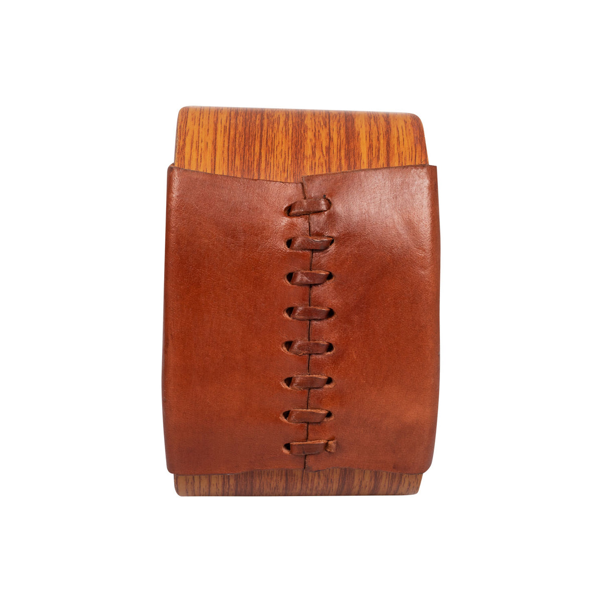 Étriers western McBryan en bois moulé, marchepied recouvert de cuir