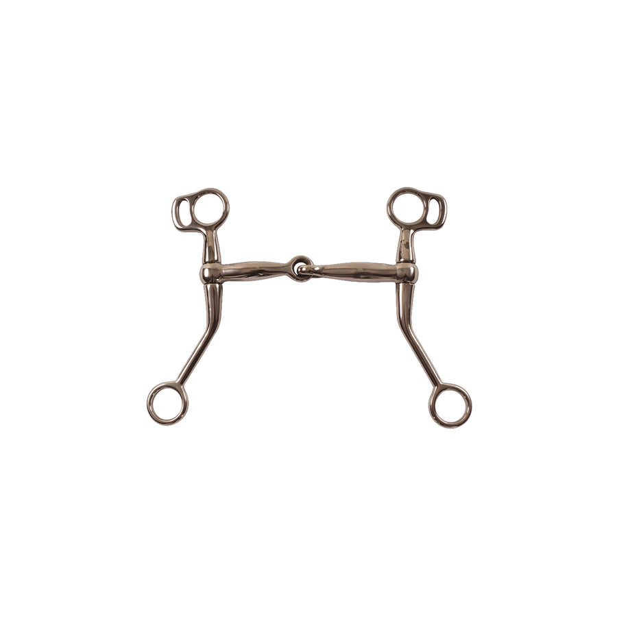 Mors western Pool's en inox articulé, branches moyennes, 12,5 cm