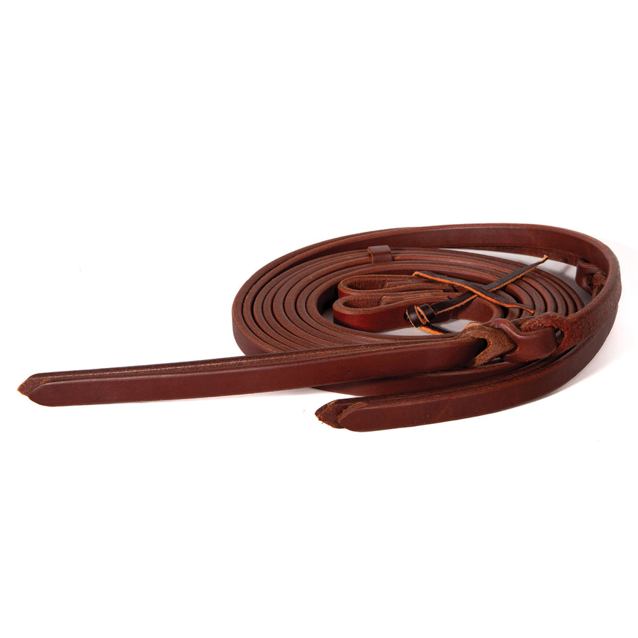 Rênes séparées Professional's Choice cuir huilé 5/8 pouce avec popper