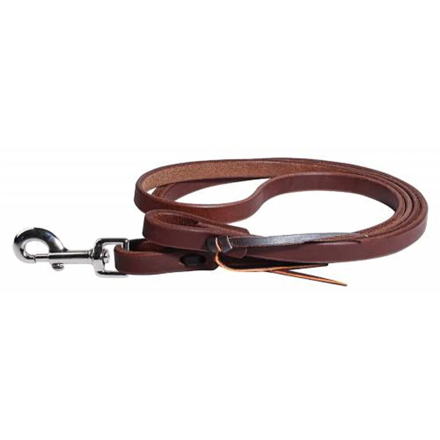 Rênes de roping Professional's Choice Ranch Collection en cuir, mousqueton