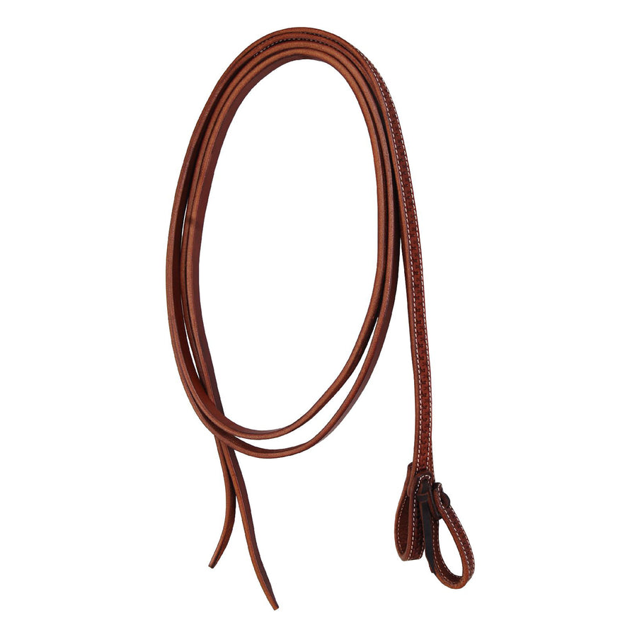 Rênes western séparées Pool's en cuir, finition snake