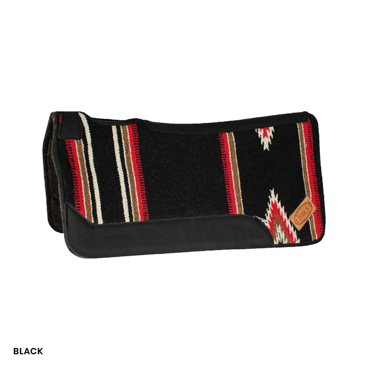 Tapis de selle western Pool's motif navajo, intérieur feutre, 32 x 32