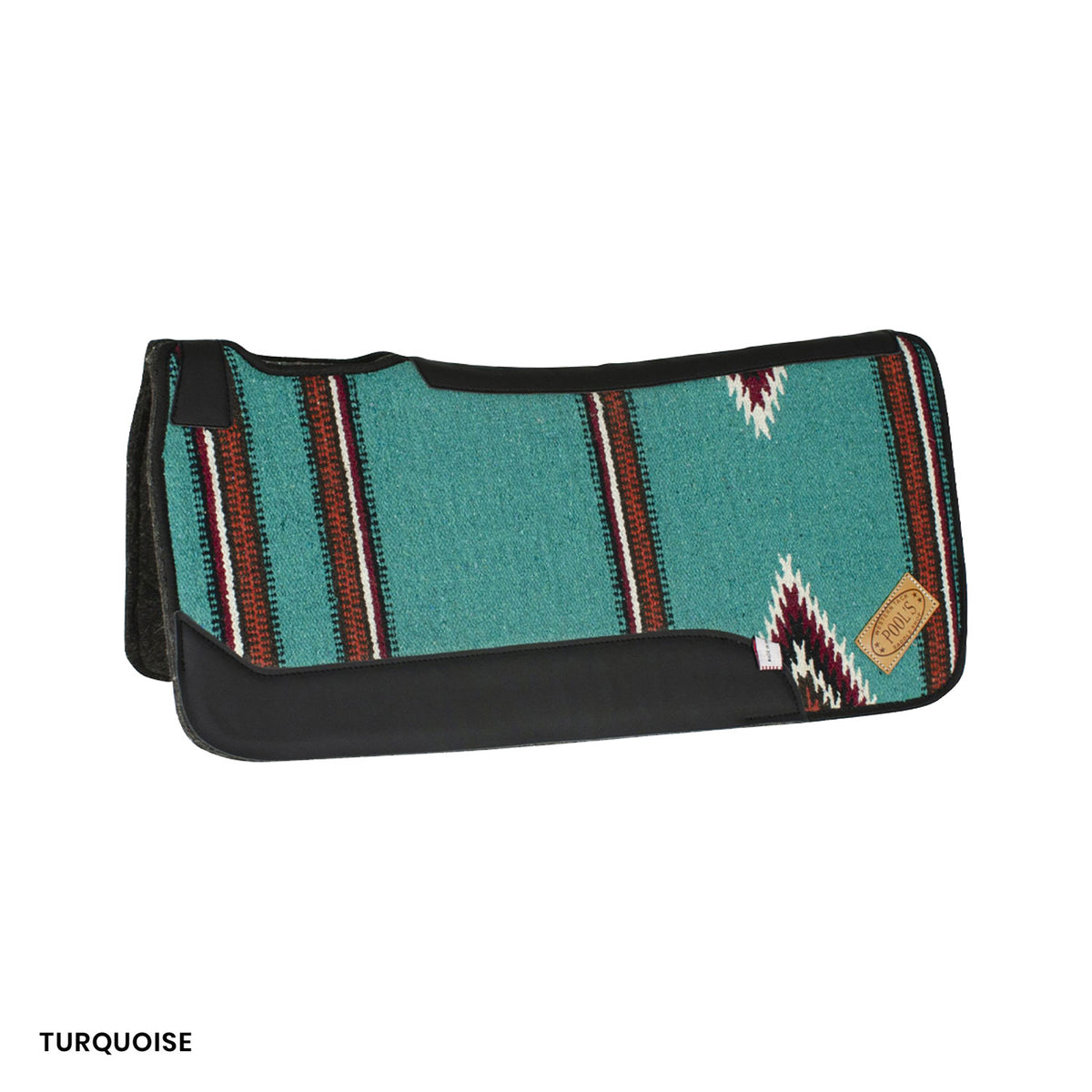 Tapis de selle western Pool's motif navajo, intérieur feutre, 32 x 32