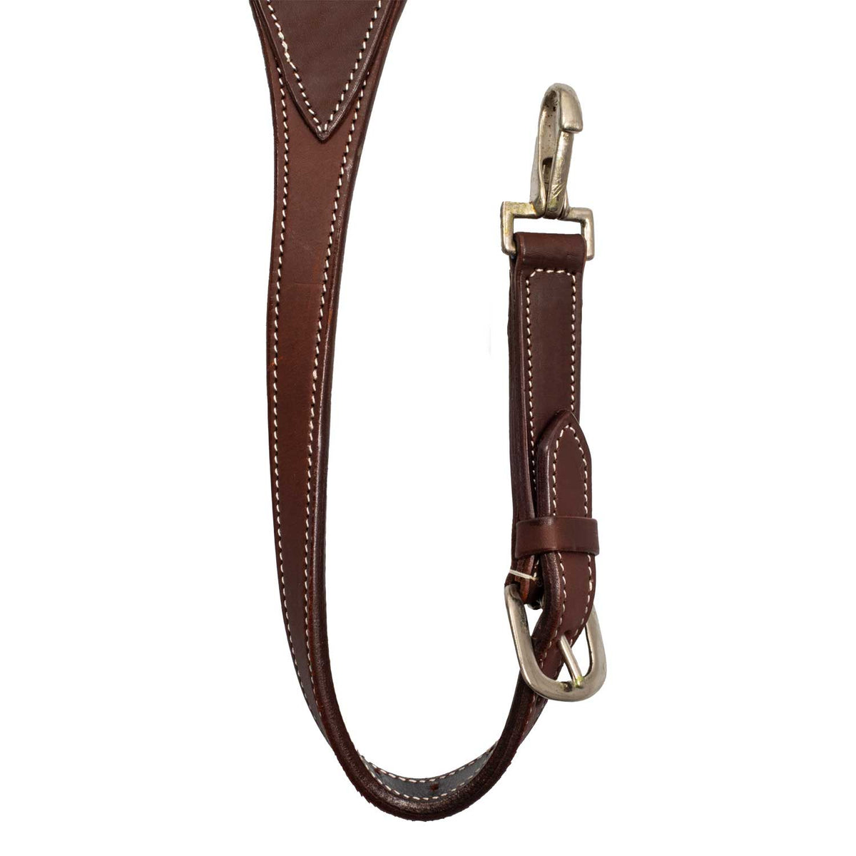 Collier de chasse western large Pool's en cuir souple, motif flower