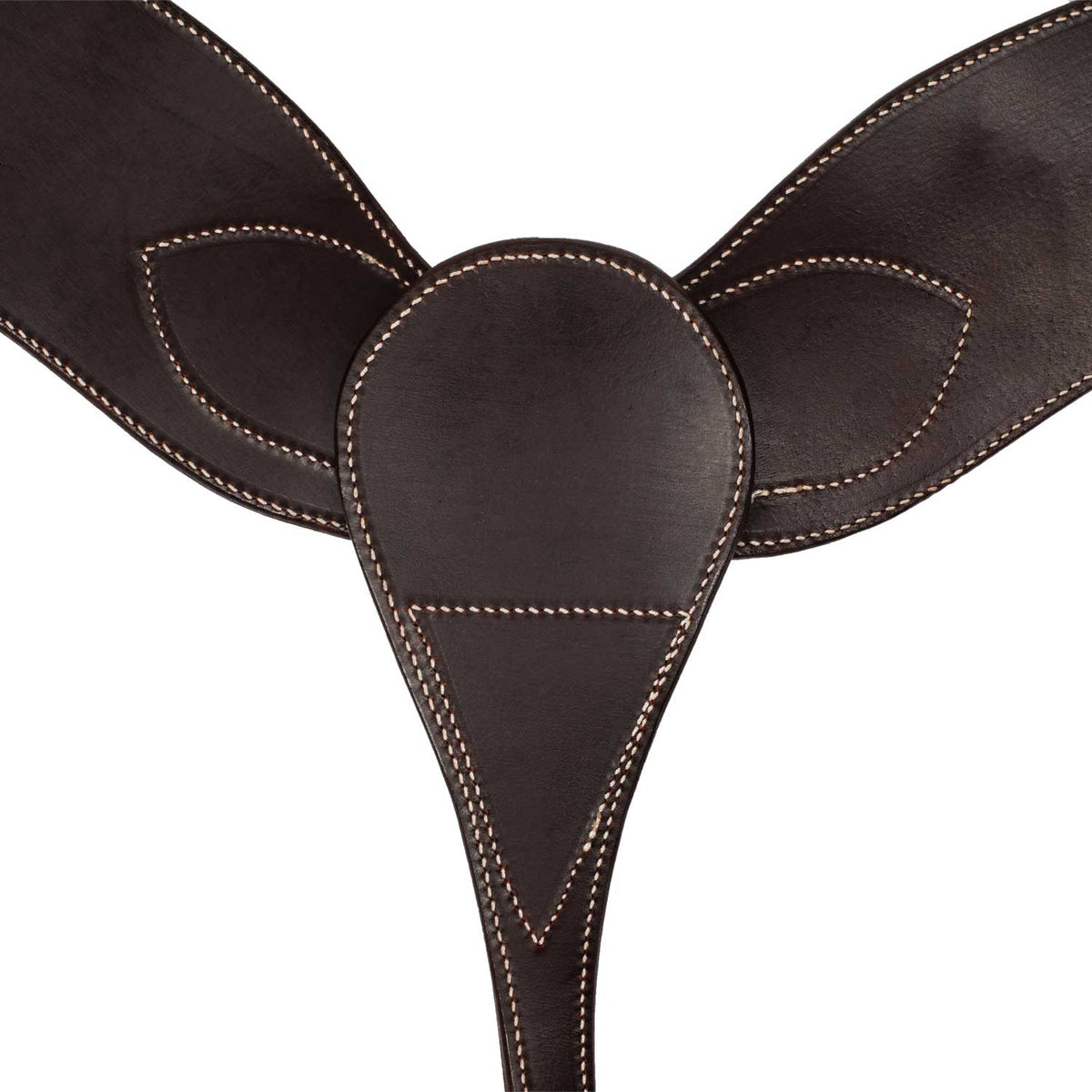 Collier de chasse western large Pool's en cuir souple, motif flower