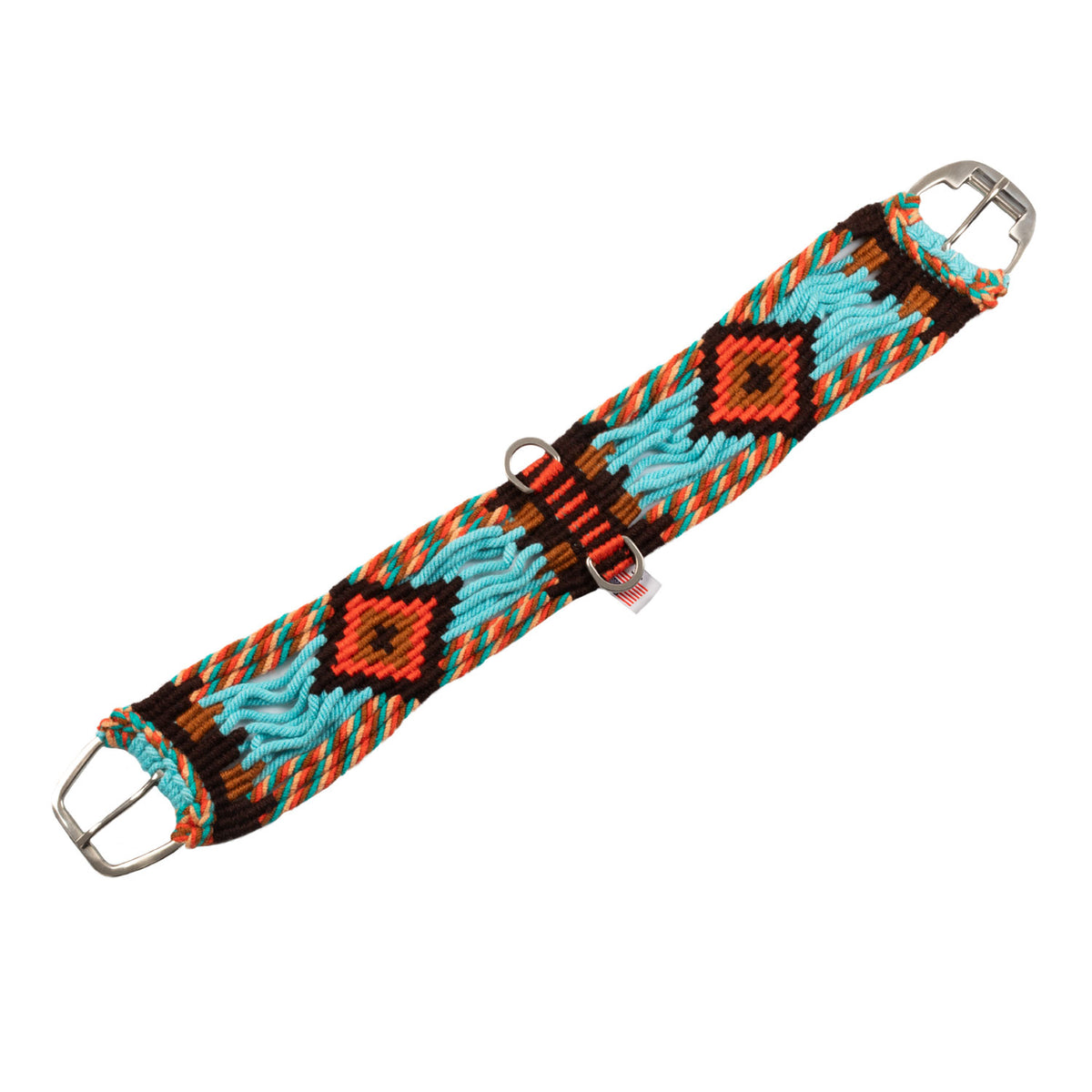 Sangle western Pool's Rope Comfort tressée main, motifs navajo