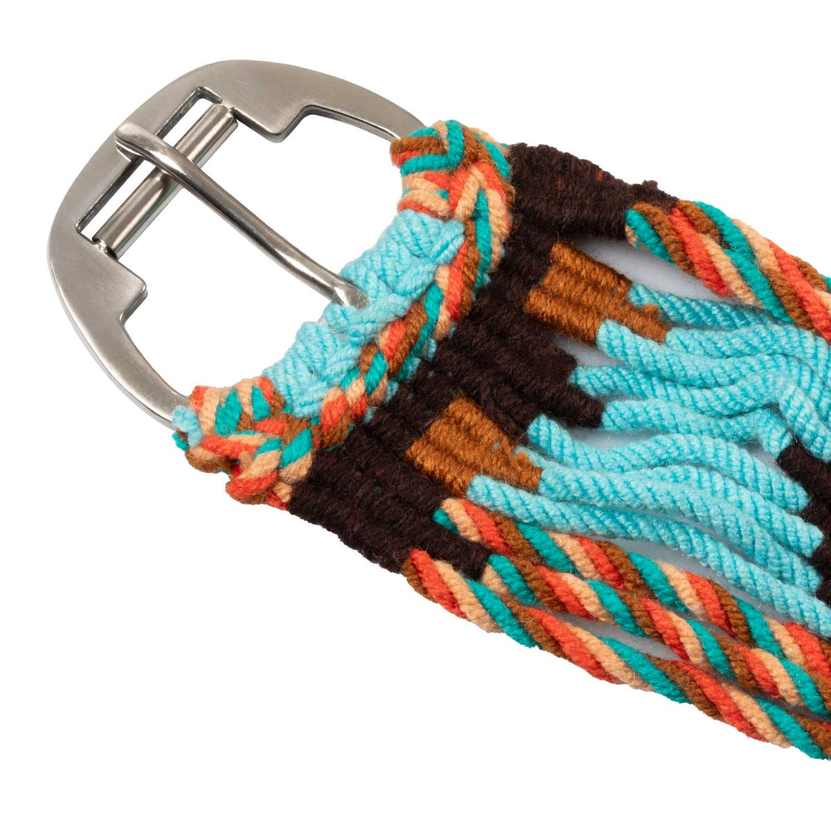 Sangle western Pool's Rope Comfort tressée main, motifs navajo