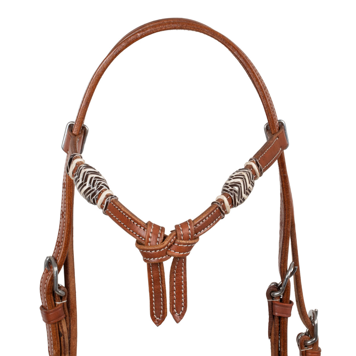 Bosal Pool's avec têtière en cuir tressé et rênes mecate en coton