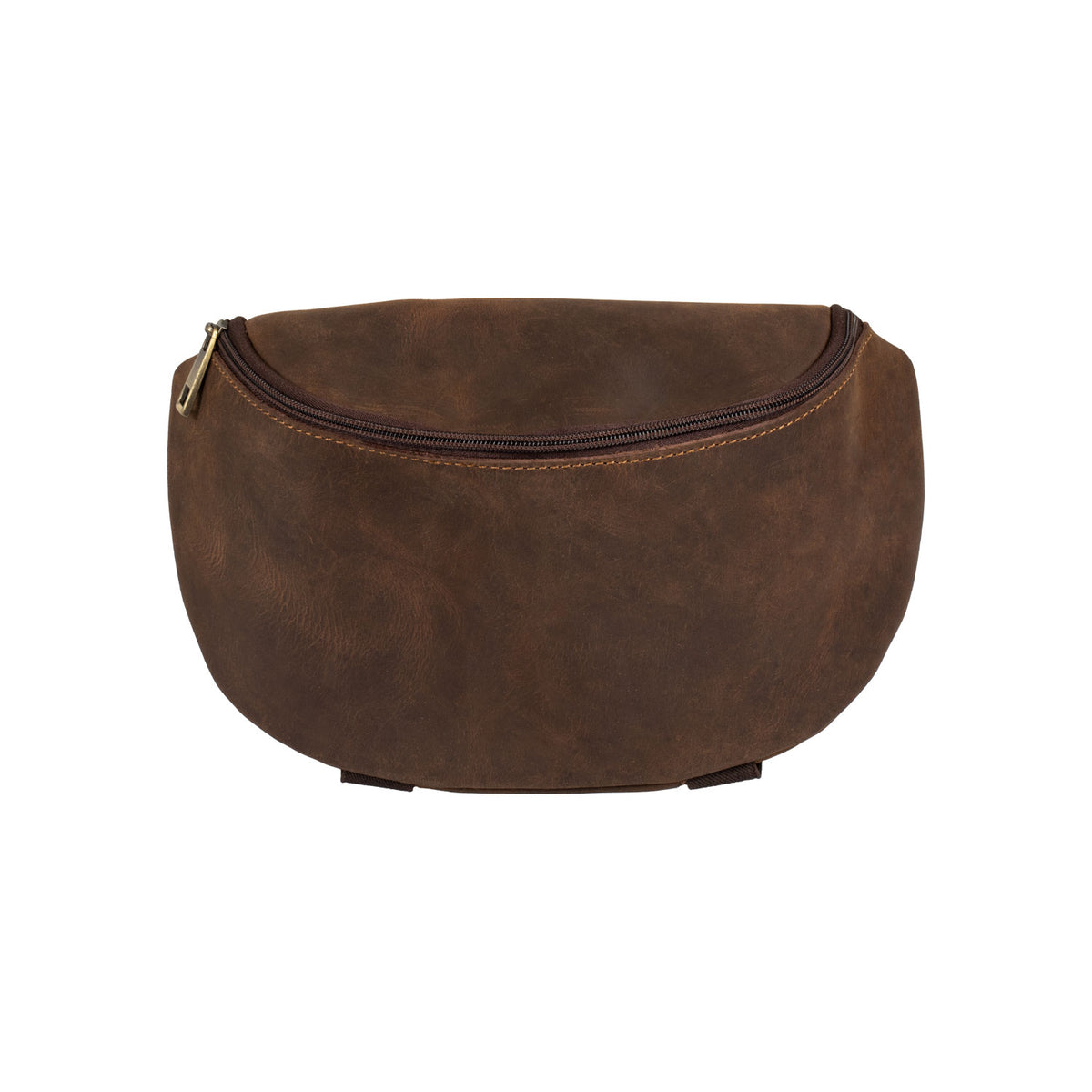 Sacoche de pommeau Pool's en cuir de buffle souple, fermeture zippée