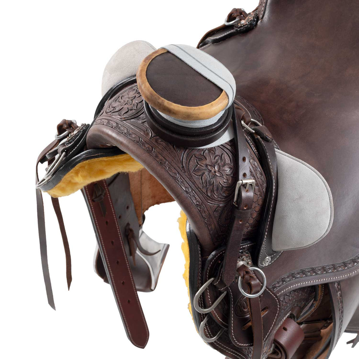 Selle western Wade Desert Stallion Pool's avec porte-couteau et sangle arrière