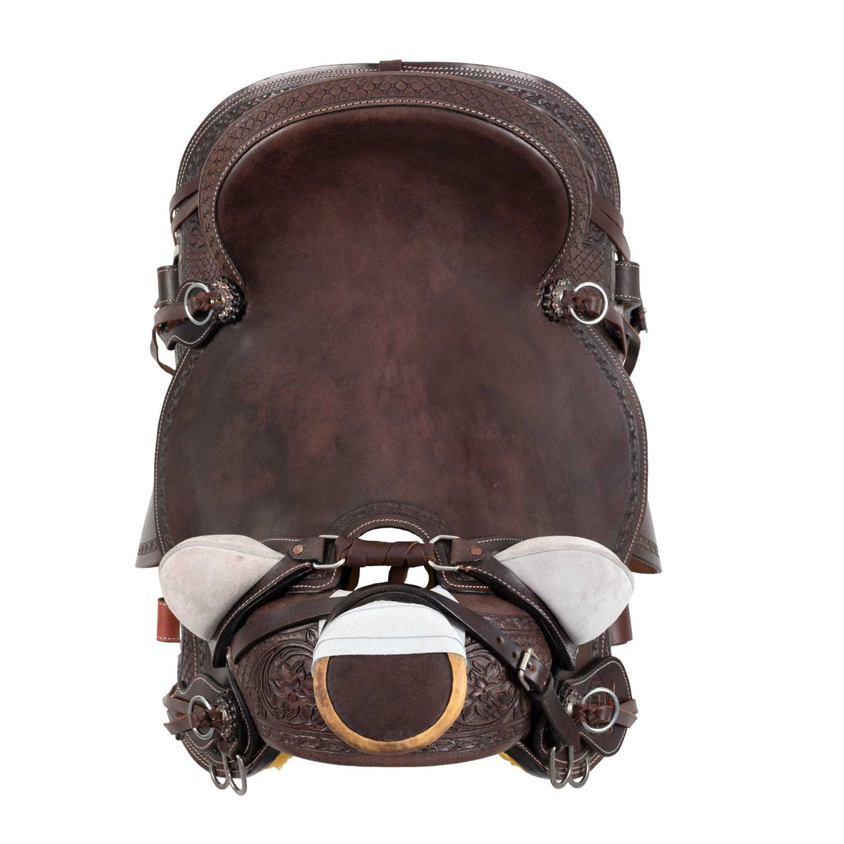 Selle western Wade Desert Stallion Pool's avec porte-couteau et sangle arrière