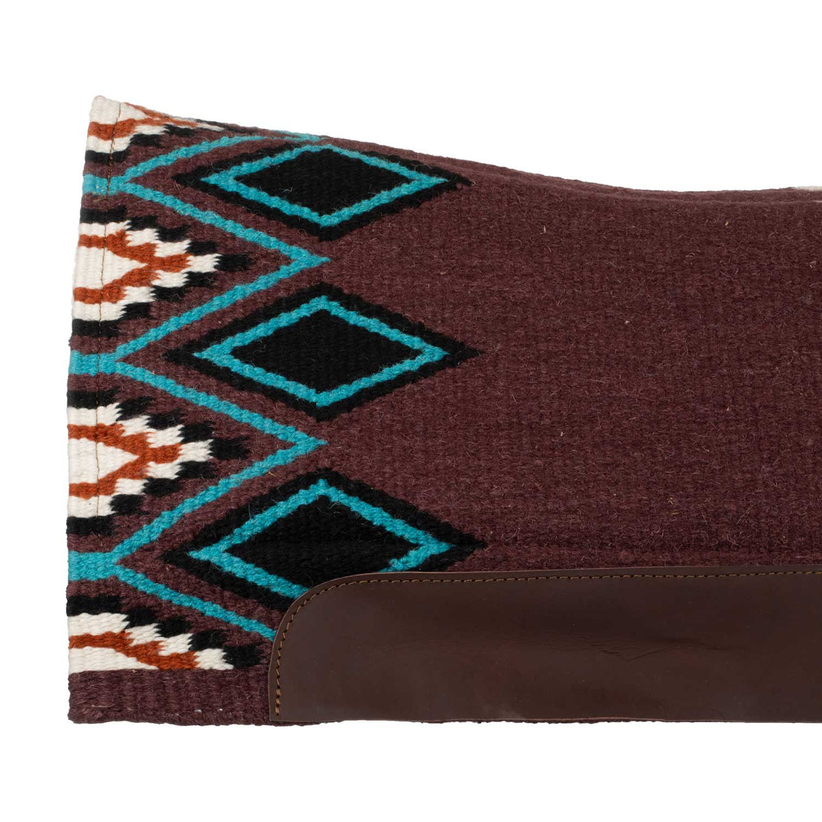 Tapis de selle western Pool's Texas profilé, feutre perforé, 34 x 36