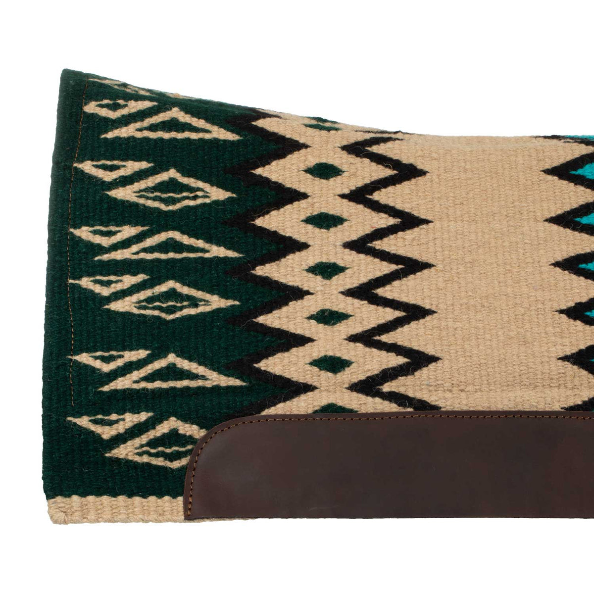 Tapis de selle western Pool's Texas profilé, feutre perforé, 34 x 36