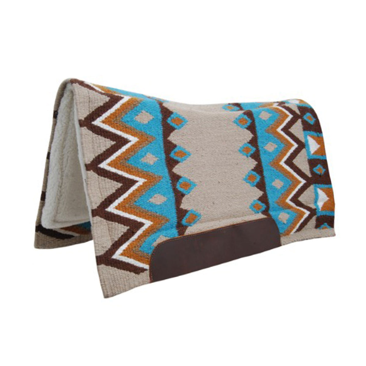 Tapis de selle western Pool's Texas profilé, feutre perforé, 34 x 36