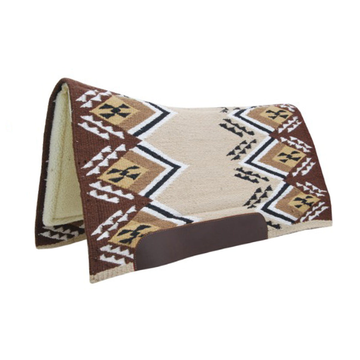 Tapis de selle western Pool's Texas profilé, feutre perforé, 34 x 36