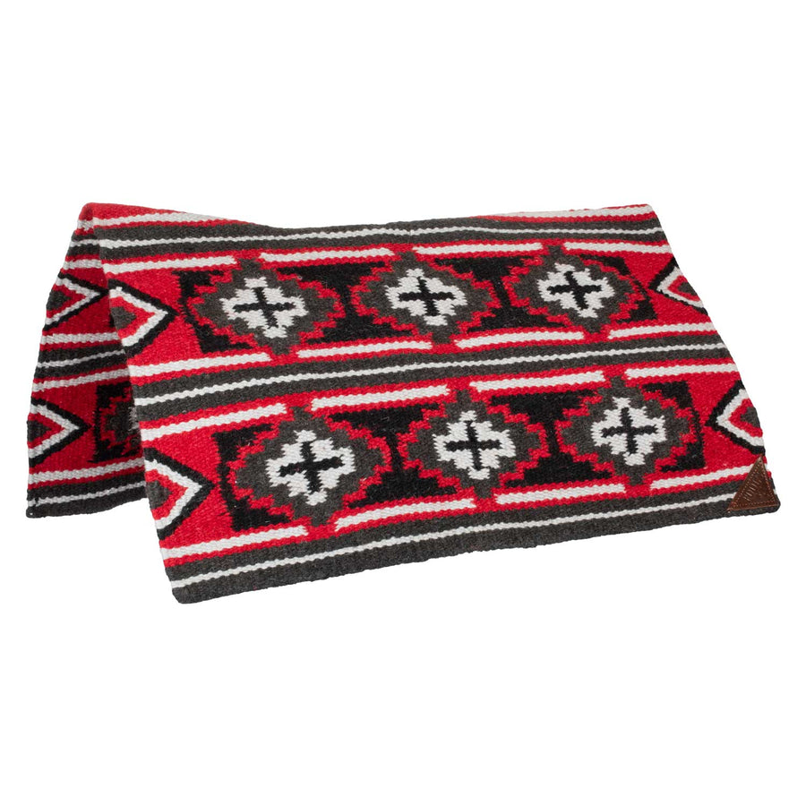 Couverture de selle western Pool's en laine NZ, forme contour, 33 x 38