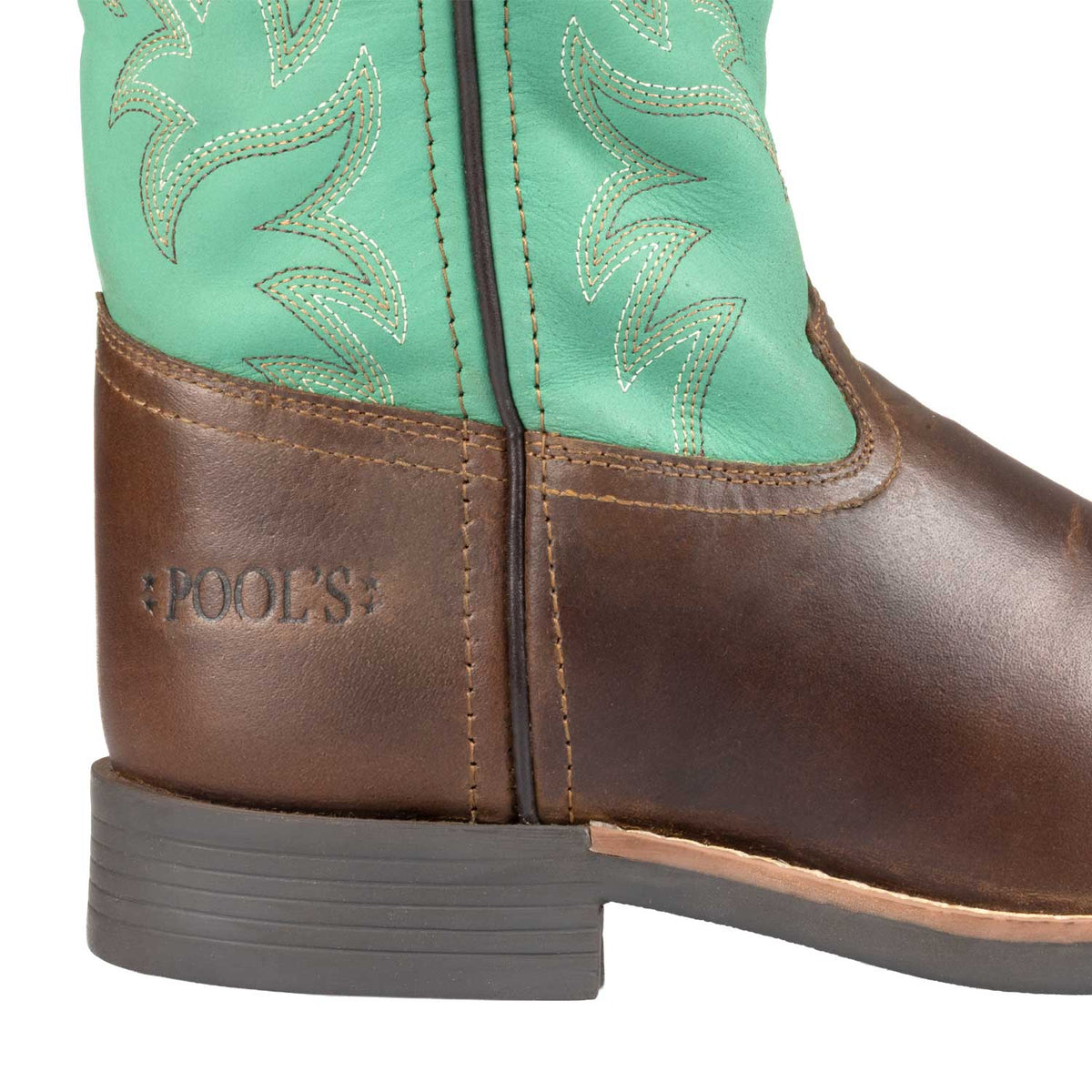 Bottes western enfant Pool's Monterey bicolores brodées