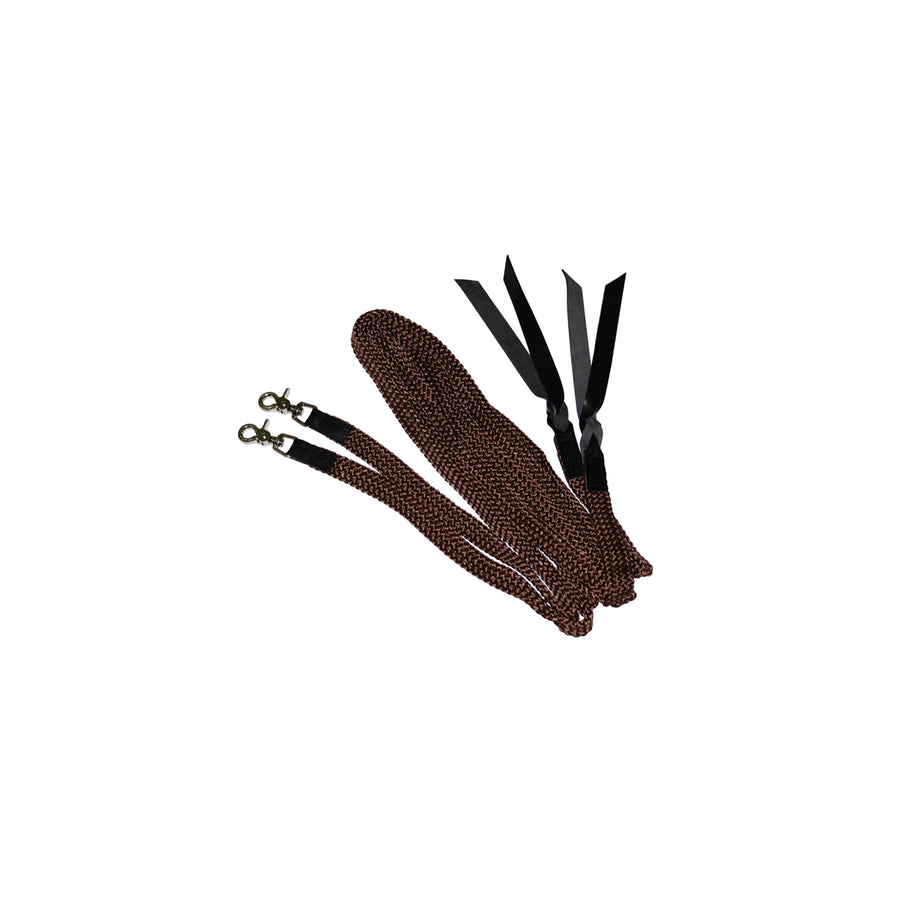 Rênes western Lakota en corde tressée avec mousquetons