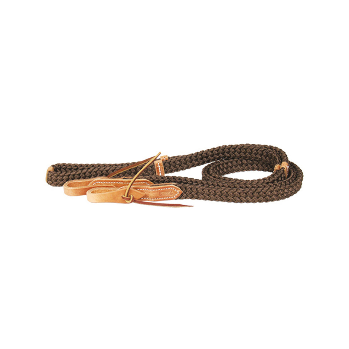Rênes de barrel Schutz Brothers Quiet Control en nylon tressé et cuir