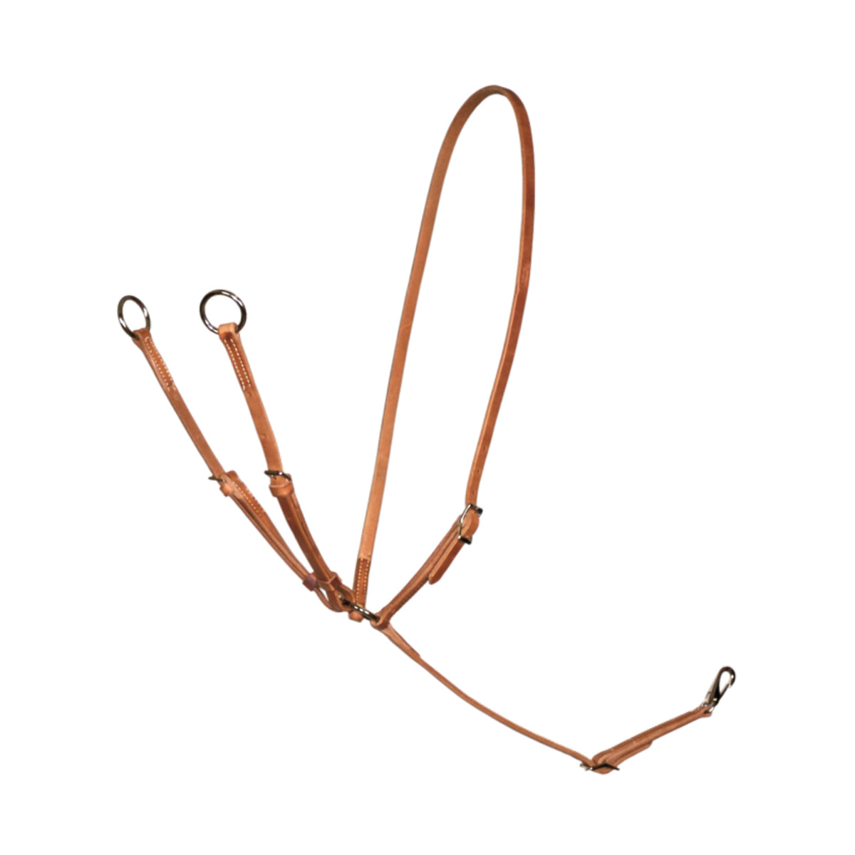 Collier martingale Schutz Brothers en cuir harness, double réglage