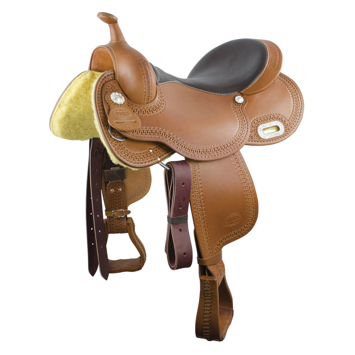 Selle de barrel Pool's Racer 5010, jupe barrel full contact, 15 à 17 pouces