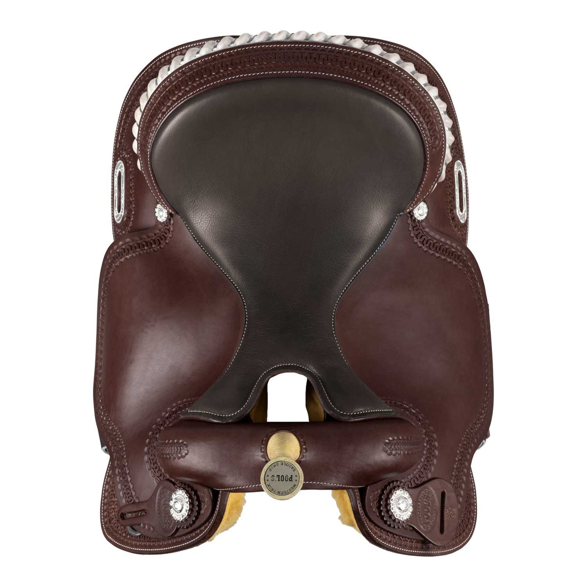 Selle de barrel Pool's Color 5020, siège noir, arçon Ralide, 15 à 16 pouces