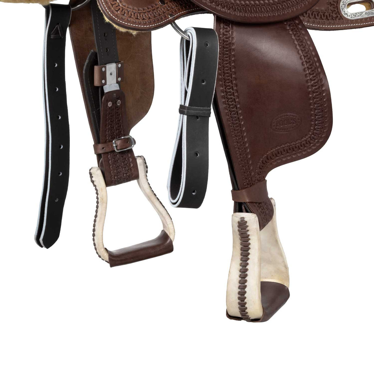 Selle de reining Pool's Rawhide 2020, cuir huilé, arçon Ralide, 15,5 à 17 pouces